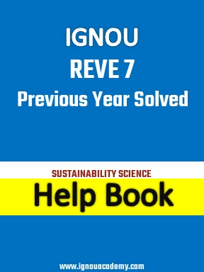IGNOU REVE 7 Previous Year Solved Question Paper
